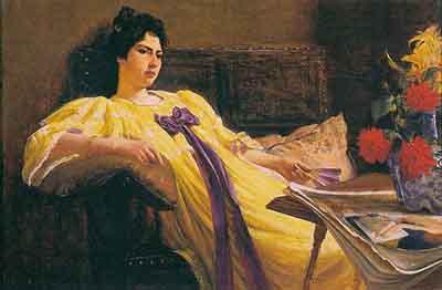 Rodolfo Amoedo Retrato de mulher oil painting image